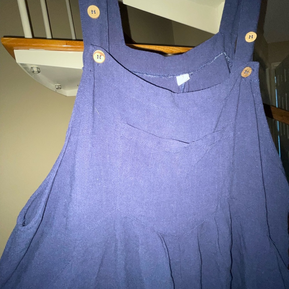 Amazon Women's Dark Blue Cloth Overalls - Picture 2 of 3